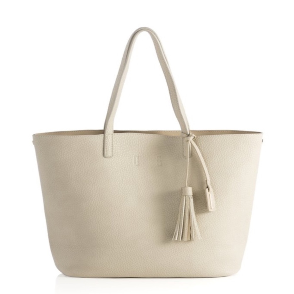 PACK OF 2 • Shiraleah Ivory Tote Bag
